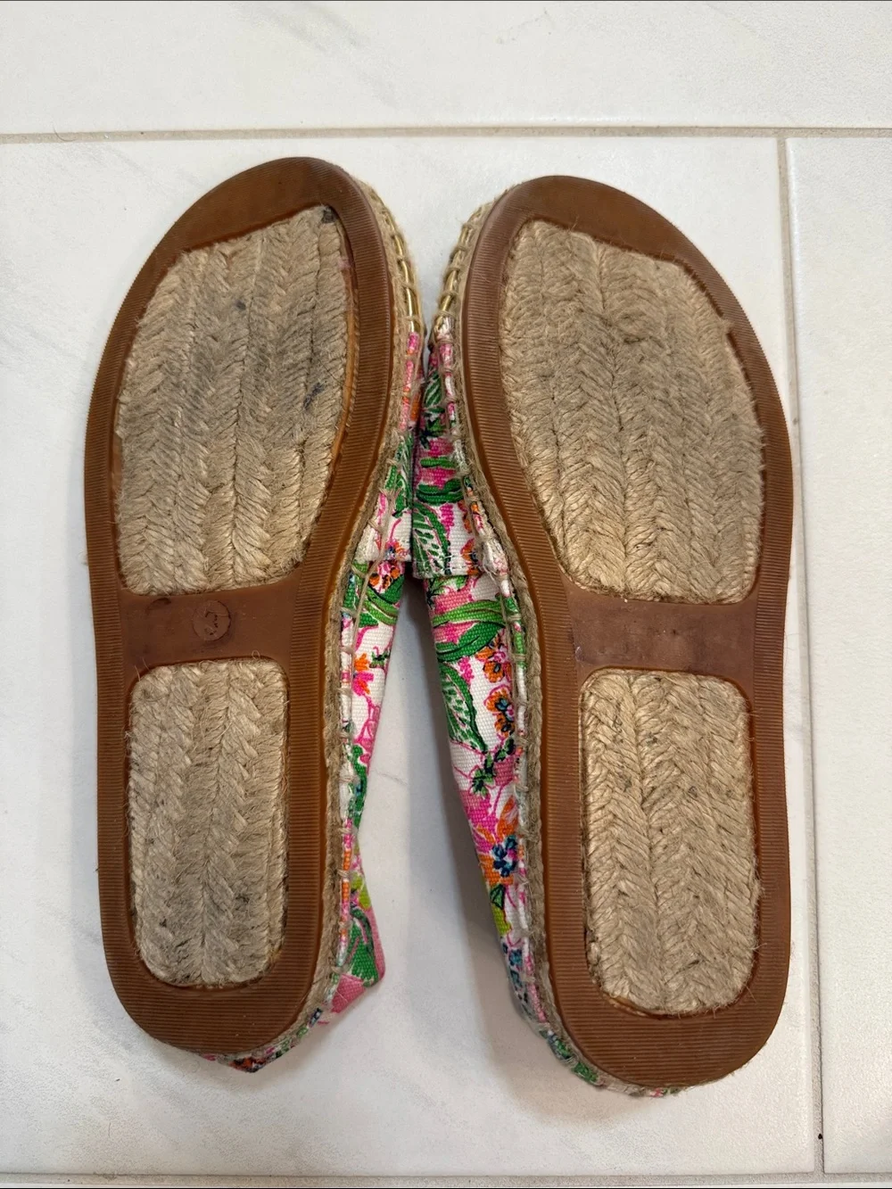 Lilly Pulitzer for Target Floral Canvas Espadrilles with Gold Toe